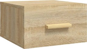 vidaXL Noptieră de perete, stejar sonoma, 35x35x20 cm