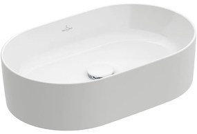 Lavoar baie pe blat alb 56 cm, oval, Villeroy  Boch, Collaro