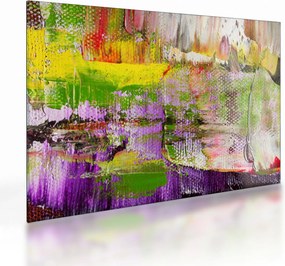 Tablou pe sticlă cu abstracție - pictura (70x50 cm)