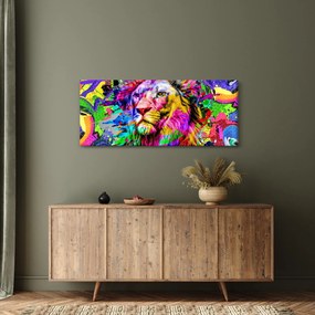 Tablou - 3D imaginea leului (120x50 cm)
