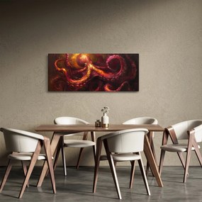 Tablou - Octopus, pictură în ulei (120x50 cm)