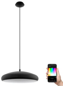 LustrăLED RGBW dimabilă pe cablu Eglo 33328 RIODEVA-C LED/27W/230V black