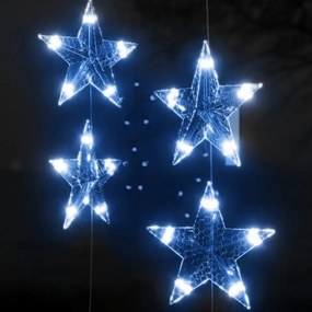 Instalatie lumini tip perdea stele 200 LED albastru 8 functii 1, Albastru, 200