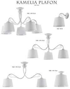 KAMELIA KM 2 PB - Plafoniera 2xE27/60W/230V