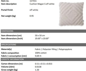 Perna decorativa design LUX Magan S, 50x50cm