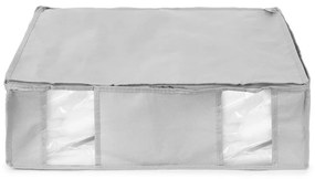 Cutie de depozitare pentru haine din material textil cu vacuum/cu pereți întăriți 56x56x16,5 cm Granit – Compactor