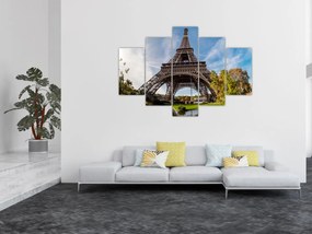 Tablou - Turnul Eiffel colorat (150x105 cm)