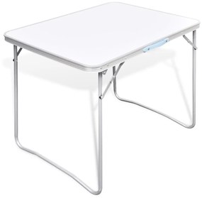 Masă camping din metal pliabilă 80 x 60 cm
