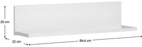 Raft de perete ERODON (alb). 1091579