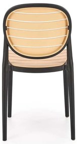 Scaun de bucătărie Josie, maro / negru