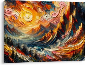 Tablou - Munte acoperit de soare (70x50 cm)