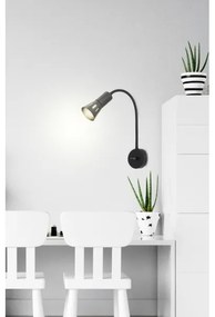 Veioză flexibilă ARENA 1xE14/40W/230V negru