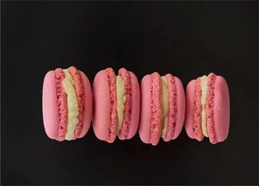 Tablou pe sticlă cu macarons (70x50 cm)