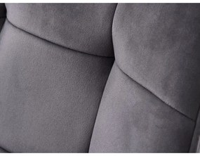 Set de scaune de sufragerie gri cu cotiere 2 buc. tapițat Nolan Square – Unique Furniture