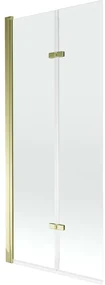 Mexen Castor paravan cadă 2-aripi 80 x 150 cm, Transparent, Aurie - 892-080-002-50-00