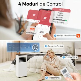 HOMCOM Aparat de Aer Condiționat Portabil 7000 BTU Monobloc | Aosom Romania