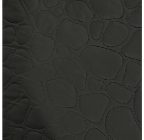 Cuvertura de pat gri inchis cu model STONE Dimensiuni: 200 x 220 cm