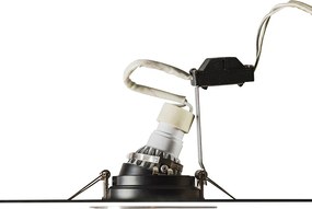 Spot încastrat inteligent modern oțel cu negru incl. WiFi GU10 - Rondoo