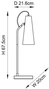 Endon KARNA 107527 - Lampă de masă 1xE27/10W/230V, alamă