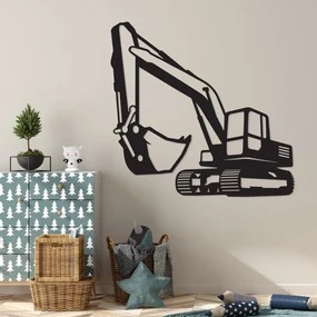 DUBLEZ | Tablou pentru camera copiilor - Excavator