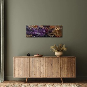 Tablou - Abstracție texturată (cu ceas) (90x30 cm)