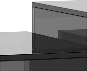 Măsuțe de cafea gri 2 buc. din sticlă 50x50 cm Dice – Actona