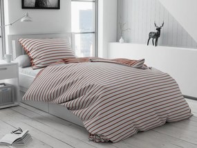 Lenjerie de pat din bumbac Caprivi maro buton Dimensiune lenjerie de pat: 70 x 90 cm | 140 x 220 cm