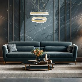 Lustră LED pe cablu LED/85W/230V d. 60 cm auriu