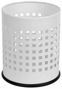Alda Coș de gunoi Officer perforat 7 l, alb, 7 l