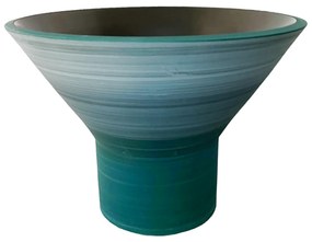 Vaza ceramica Griselda 24x16cm, Turcoaz