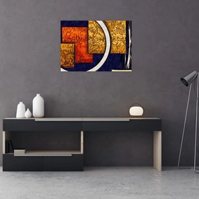 Tablou pe sticlă abstract (70x50 cm)