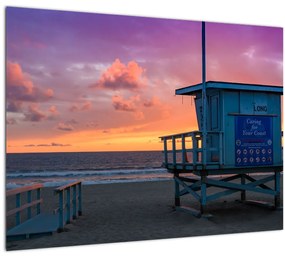 Tablou de pe plaja Santa Monica (70x50 cm), în 40 de alte dimensiuni noi