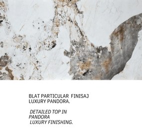 MASA PANDORA LUX- STICLA CERAMICA CU  PICIOR METALIC