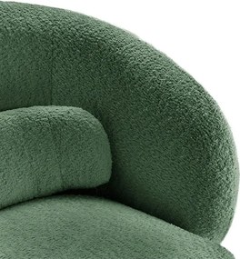 Fotoliu pivotant tesatura boucle verde BOSSA NOVA