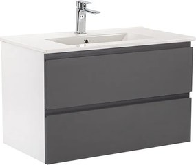 Vario Pull 80 dulap de bază cu chiuvetă alb-antracit
