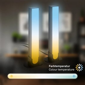 SET 2x lampă LED RGBIC dimabilă de masă Brilo LED/12W/230V 3000-6500K Wi-Fi Tuya