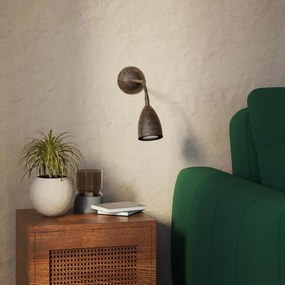 Aplica de perete din alama cu spot si brat flexibil Stoccolma