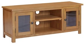 vidaXL Comodă TV, 110x35x44 cm, lemn masiv de stejar