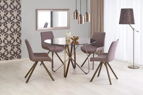 Masa sticla + metal Lungo - d 120 x h 76 cm