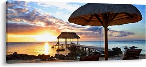 Tablou - Apus de soare în Mauritius (120x50 cm)