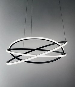 Lustra LED circulara design modern ATIA 100cm alb sau negru