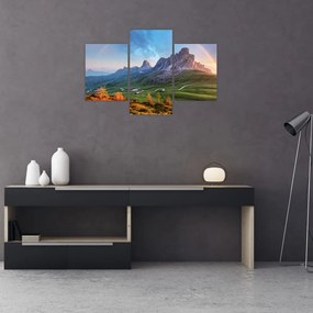 Tablou cu curcupeu deasupra stâncilor (90x60 cm)