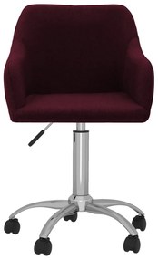 3089786 vidaXL Scaun de masă pivotant, violet, material textil