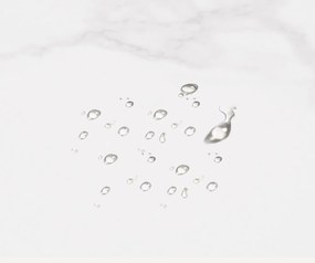 MANIAU201 - Masuta manichiura, 112 cm, cu aspirator incorporat, masa cosmetica - Alb - Imitatie de marmura - Auriu