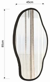 Oglindă de perete COULDY 85x85 cm negru