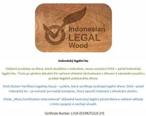 Taburet din lemn de suar, lemn masiv, tratat