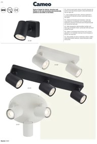 Redo 04-468 - Spot CAMEO 1xGU10/35W/230V, negru