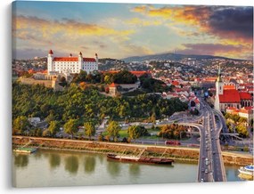 Tablou - Panorama bratislavei, Slovacia (70x50 cm)