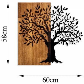 Accesoriu decorativ de perete din lemn Mysterious Tree - 371