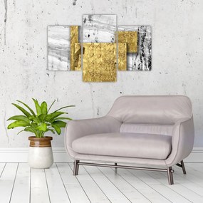 Tablou - Pătrate de aur N⁰1 (90x60 cm)